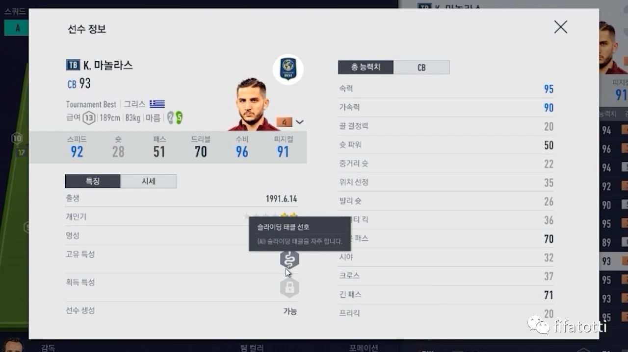 fifaonline4 TB马诺拉斯+4评测