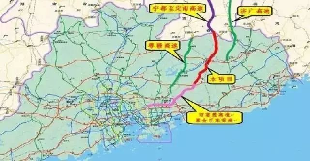 河惠莞高速(紫金至惠阳段)线路原来是这样的.