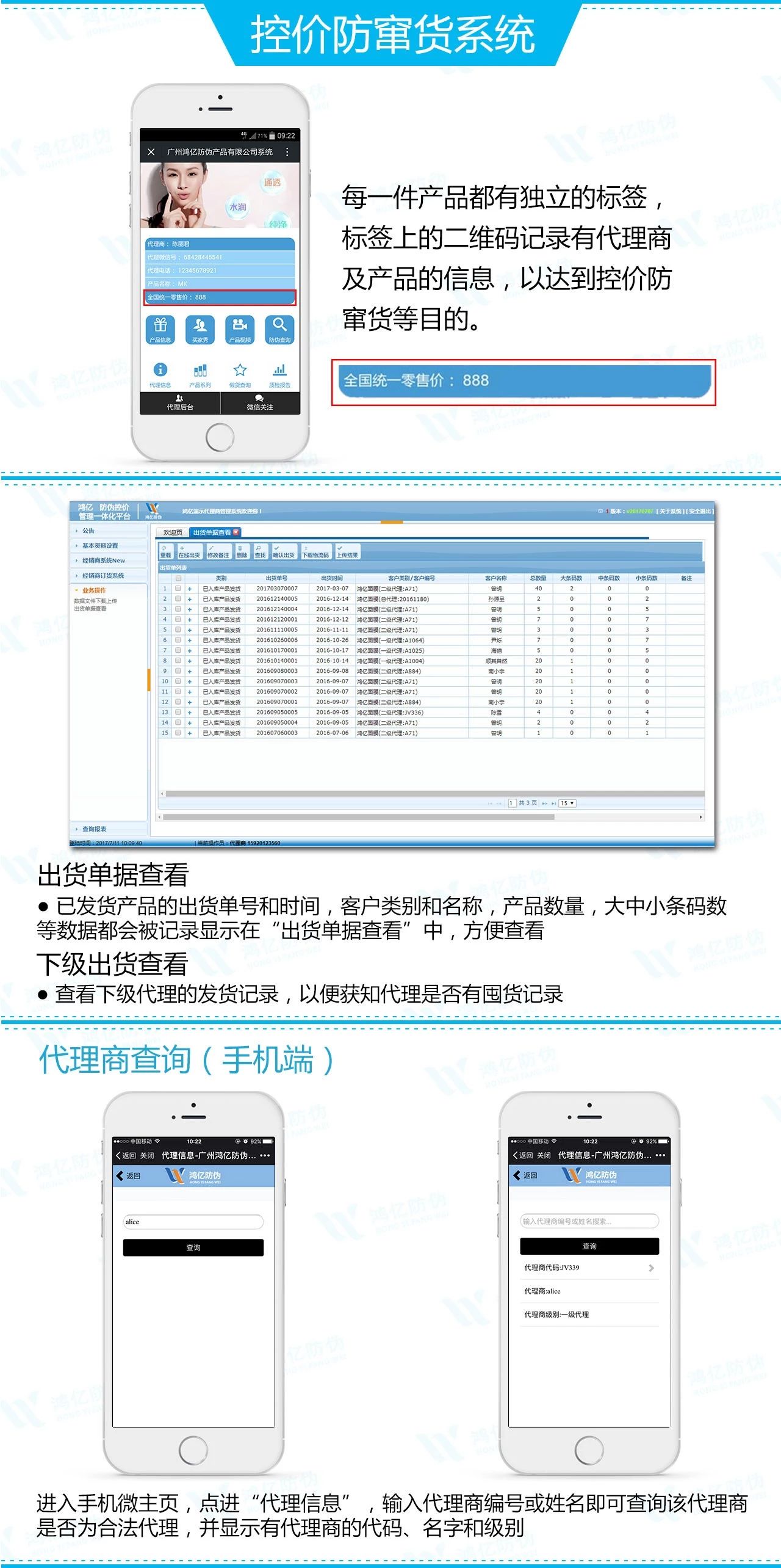 一物一码鸿亿防伪溯源系统