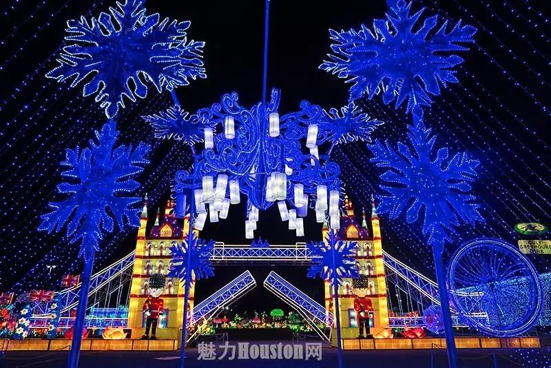 休斯顿冬季梦幻彩灯展终于开园了,秒杀美国所有的节日