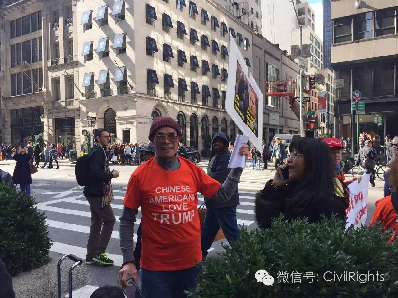 华人参政空前热烈 纽约挺川普大游行直逼"嘉年华"