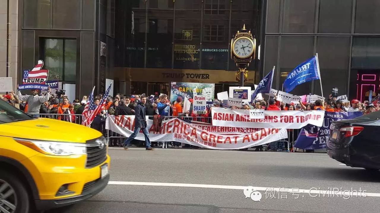 华人参政空前热烈 纽约挺川普大游行直逼"嘉年华"