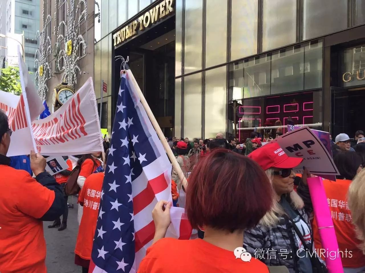 华人参政空前热烈 纽约挺川普大游行直逼"嘉年华"