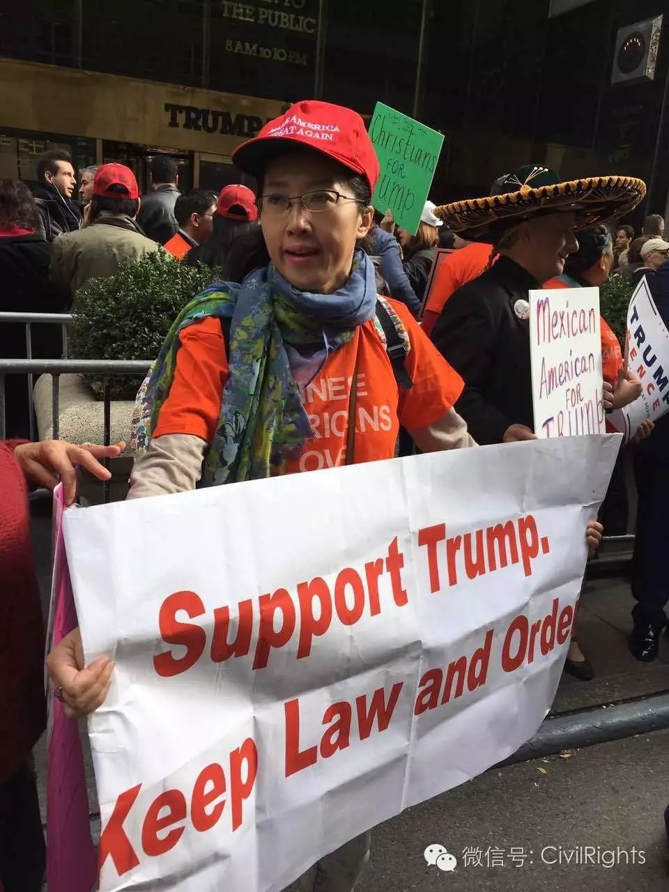 华人参政空前热烈 纽约挺川普大游行直逼"嘉年华"