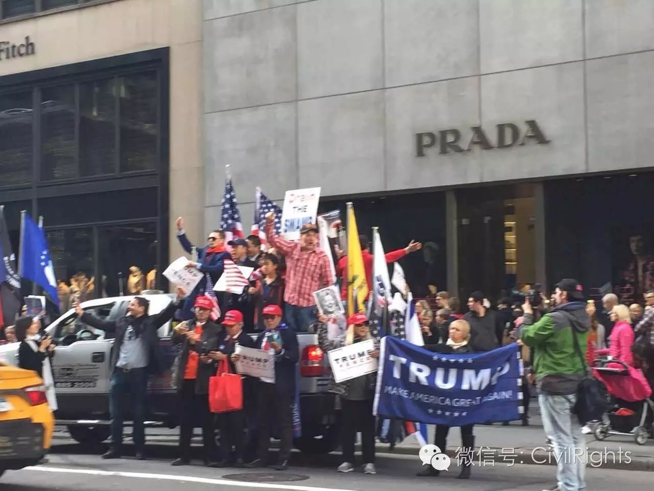 华人参政空前热烈 纽约挺川普大游行直逼"嘉年华"