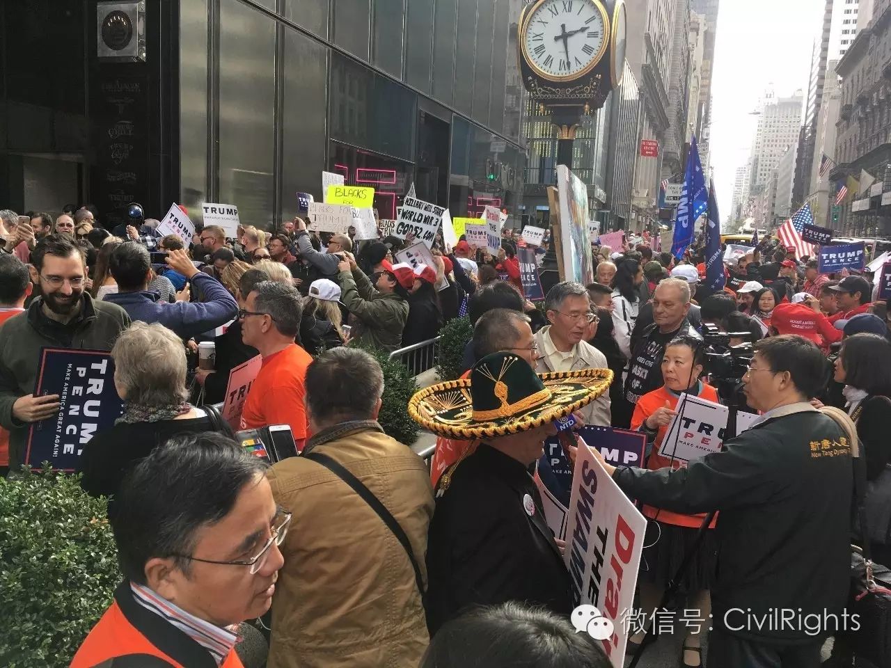 华人参政空前热烈 纽约挺川普大游行直逼"嘉年华"