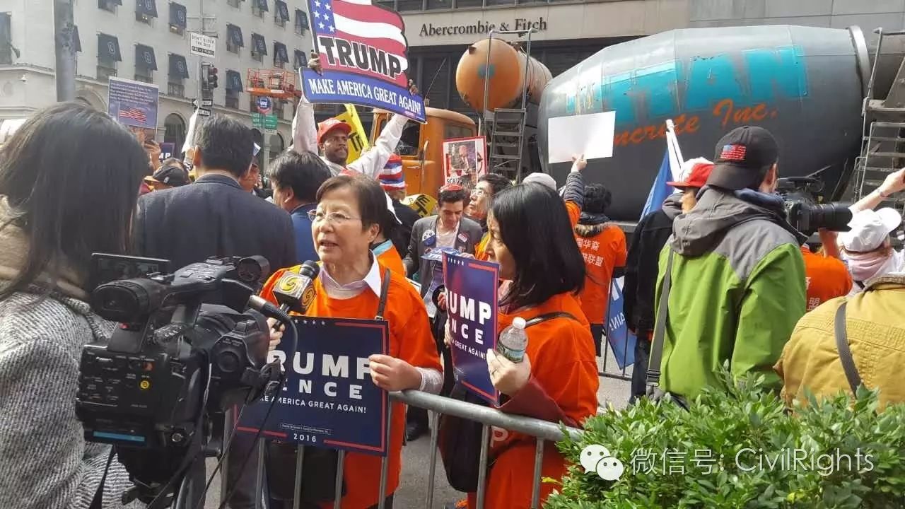 华人参政空前热烈 纽约挺川普大游行直逼"嘉年华"