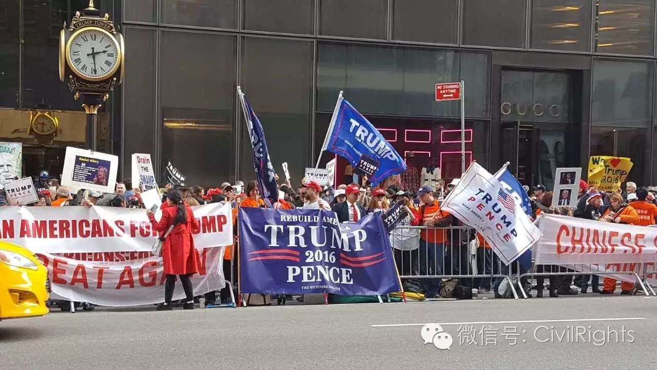 华人参政空前热烈 纽约挺川普大游行直逼"嘉年华"