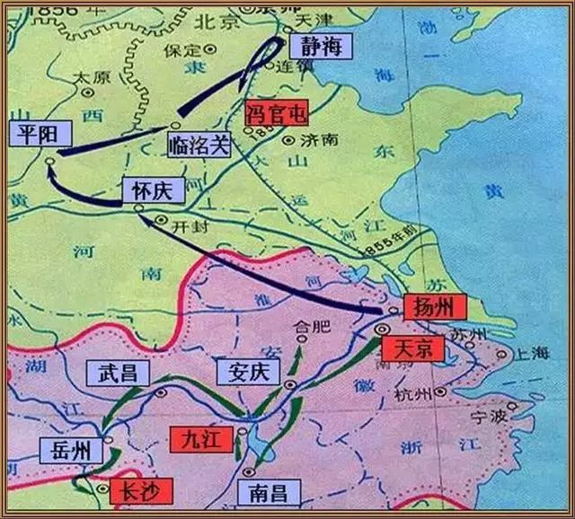 清军进军路线图