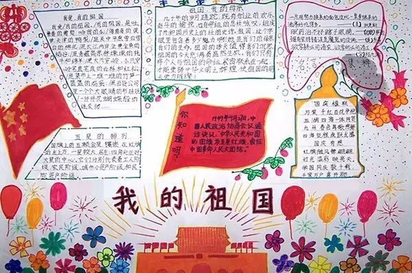 海南旅游分享分享组-亲子时光02|02国庆节手抄报