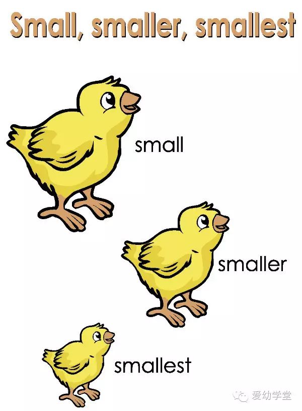 small/smaller/smallest认知