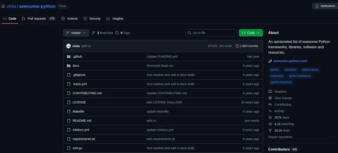 很棒的 Python GitHub