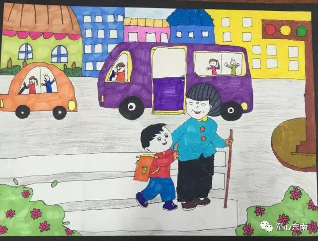 画雷锋,念雷锋,学雷锋,做善事.