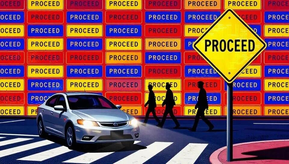 一块路牌就能让自动驾驶汽车“听命行事”？这波操作属实给我整笑了