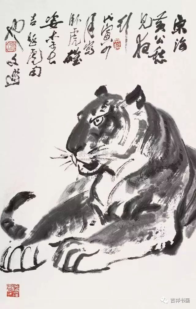 中国画虎名家,个个是高手!