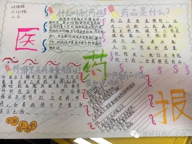 "安全用药"主题手抄报pk大赛!