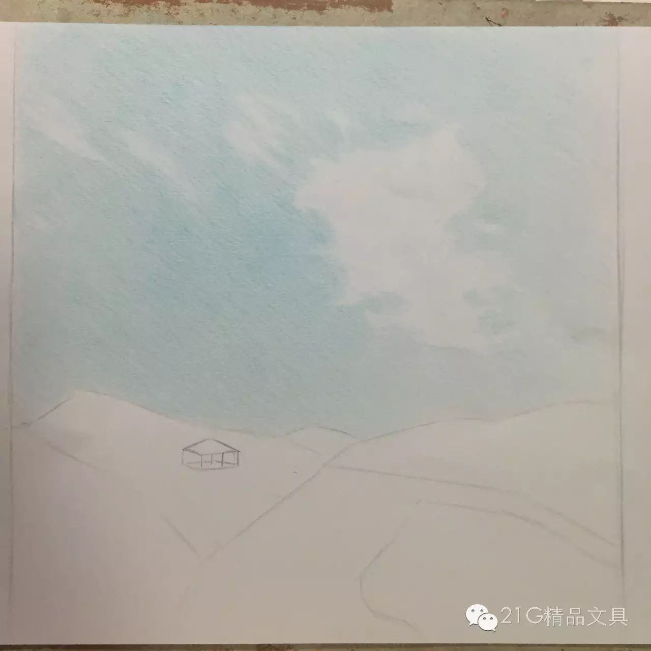 彩铅教程 ‖ 彩色铅笔下的风景插图