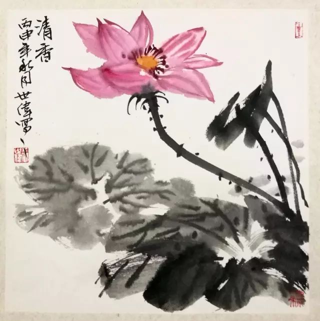 绝美水墨丹青!一花一鸟都令人陶醉!