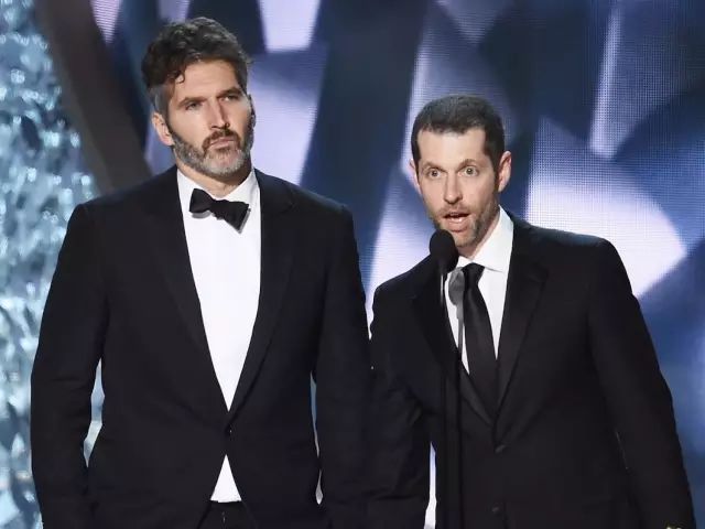 第九集两位编剧david benioff(左)and d.b. weiss(右)