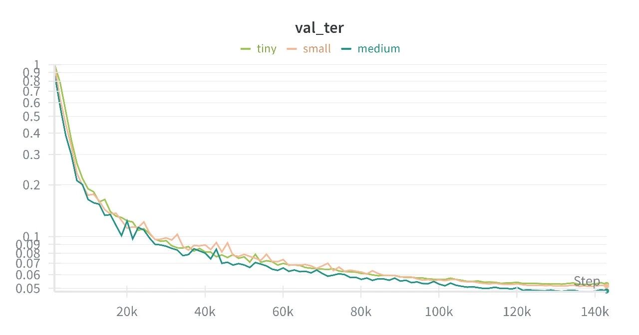 Image 1: Validation TER score during training