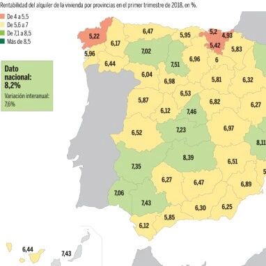 【欧浪网】西班牙租赁回报达8%  一张图看清在哪省置业最有前途
