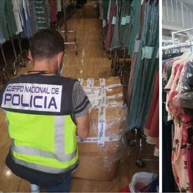 【欧浪网】警方在马拉加收缴217件非法服装  六名华人被捕