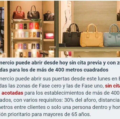 【欧浪网】超400平米商店带限制开门 购物中心禁止开门