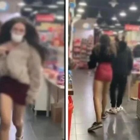 【欧浪】结群“洗劫”中国商店的几个少女到警察局自首