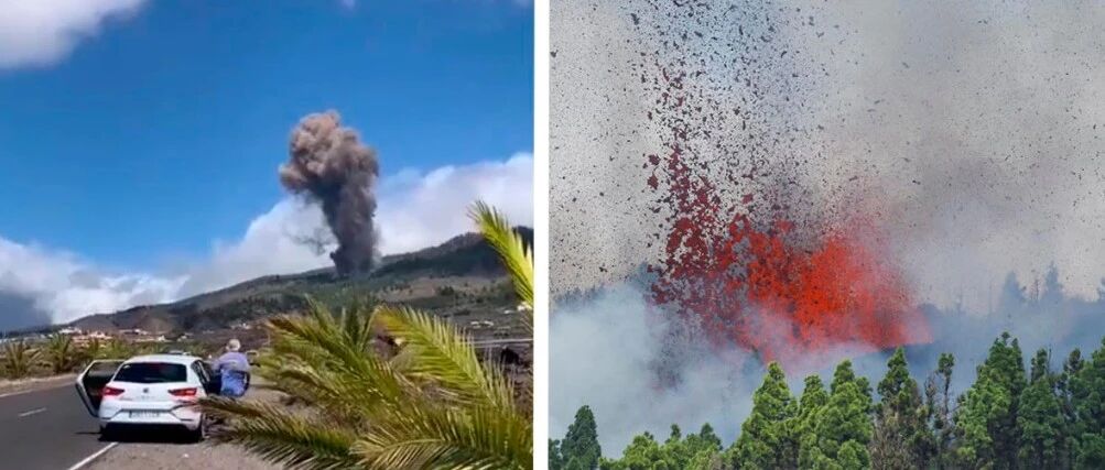 【欧浪】海岛火山爆发！爆炸声震天响  政府封山封路  1400人被转移   首相召集紧急会议