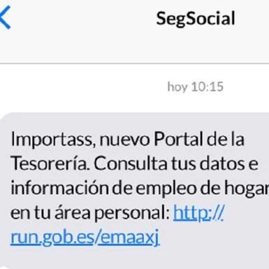 【欧浪网】不是欺诈短信！社保局大规模发短信让国民在线办理Vida Laboral等手续