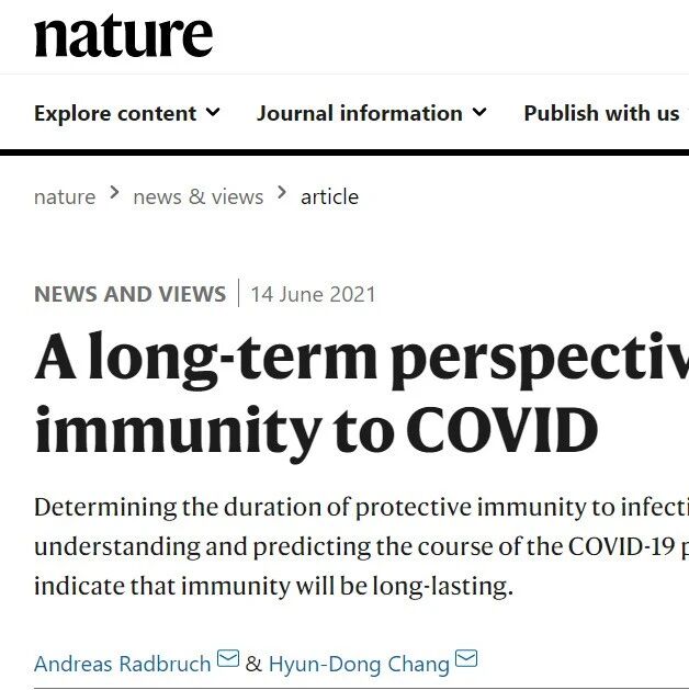 【欧浪网】感染新冠后免疫力可维持至少1年