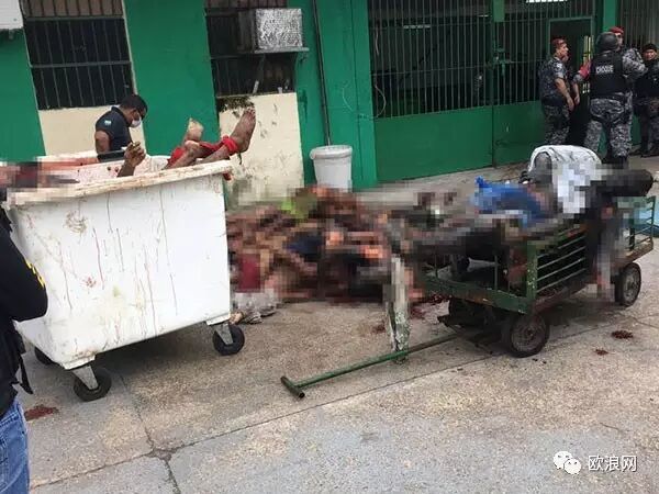 【欧浪网】巴西监狱骚乱至少60死 多具尸体被肢解
