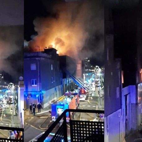 【欧浪网】废置厂房严重火灾致三人死亡  里面住着200多无证移民和地摊贩