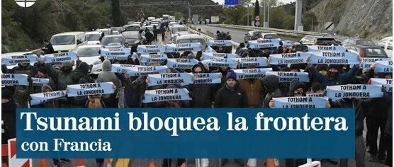 【欧浪网】警方驱散加泰公路抗议  法院考虑将抗议定为恐怖主义