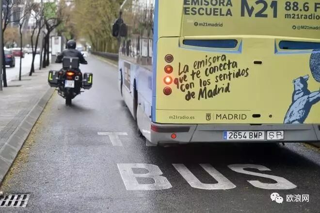 【欧浪网】华人请注意：摩托车被永久禁止在CASTELLANA大街使用专用道