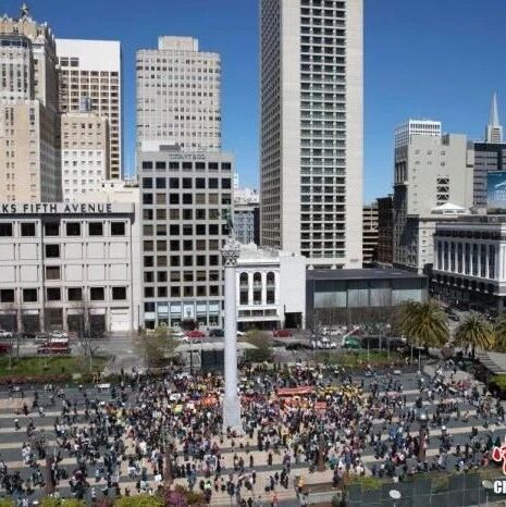 【欧浪网】要求终结针对亚裔暴力 美60城市民众举行抗议活动