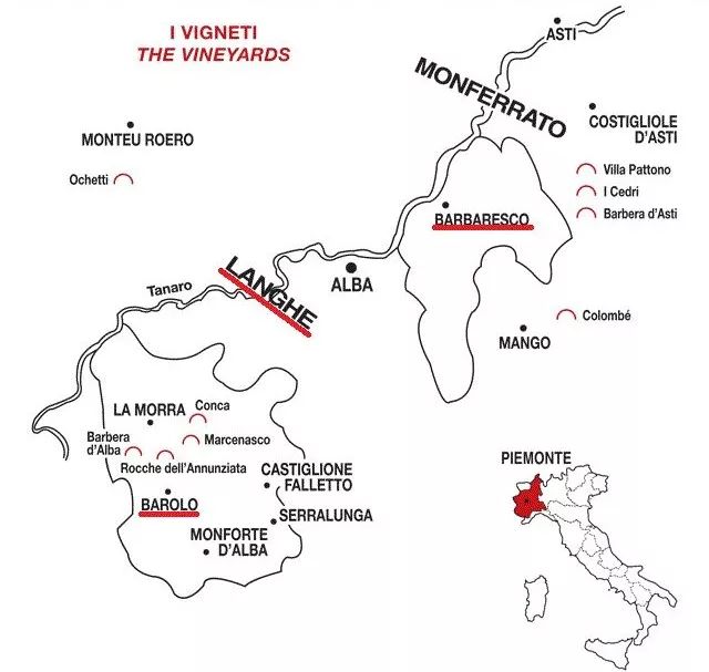内比奥洛nebbiolo,起源于意大利西北部的皮埃蒙特piemonte产区,是该