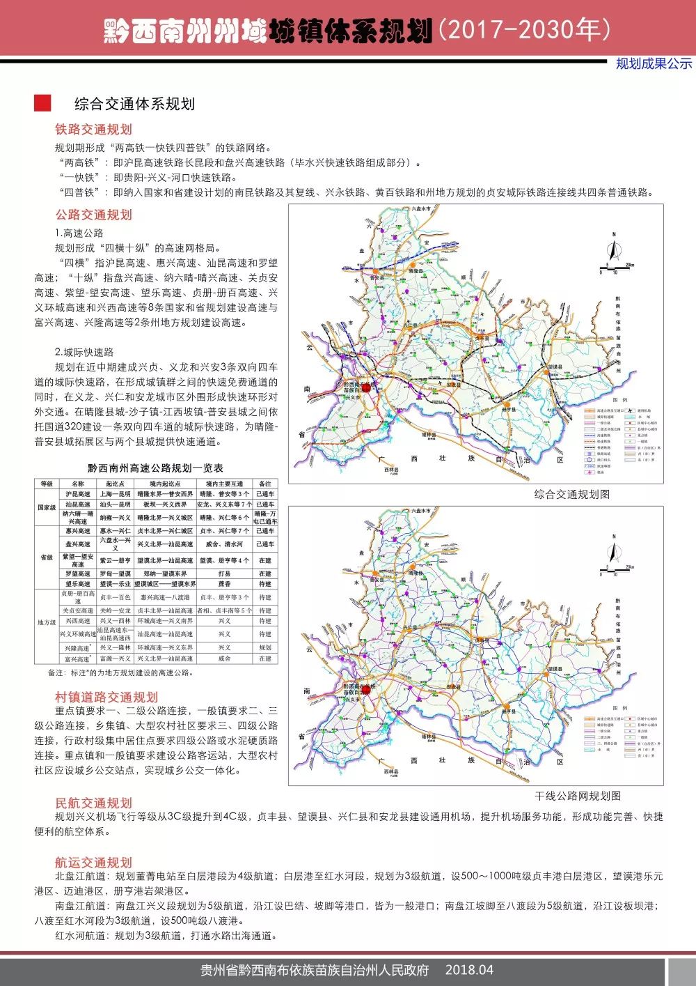 2030年的黔西南是什么样?看了这份规划草案你就知道了