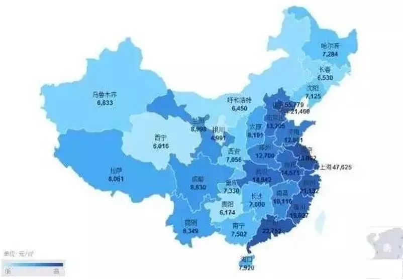 ▼ 全国房价地图