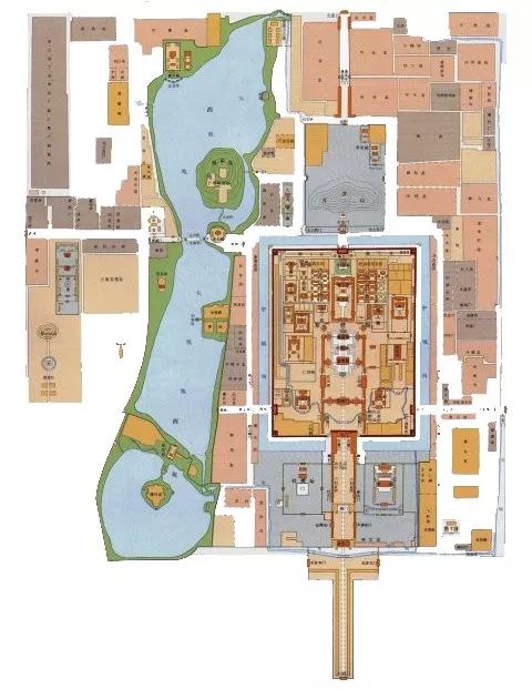 北京明代皇城平面图图片