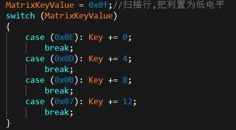 52单片机矩阵键盘