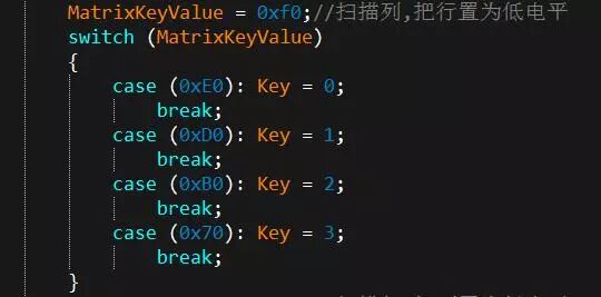 52单片机矩阵键盘