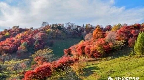 沈阳足迹户外 · 2018中国行溪谷草原、五棚湖高山瀑布群、雪村枫叶欣赏大自然休闲摄影二日游