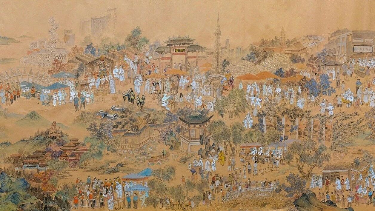 细节满满！佛山小伙用5天手绘战疫上河图-1