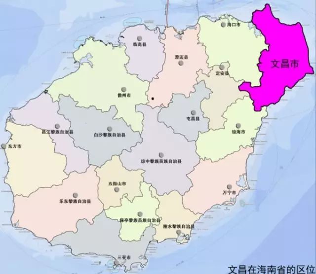 文昌区位优势明显,位于海南省东北部,共有17个镇,人口59万,距省会