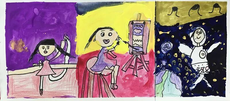 三个梦想-罗美琳画作-宝贝计画少儿美术