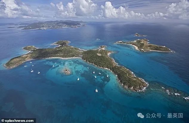 Pictured: Disgraced socialite Jeffrey Epstein's paedophile island of Little St James in the Caribbean