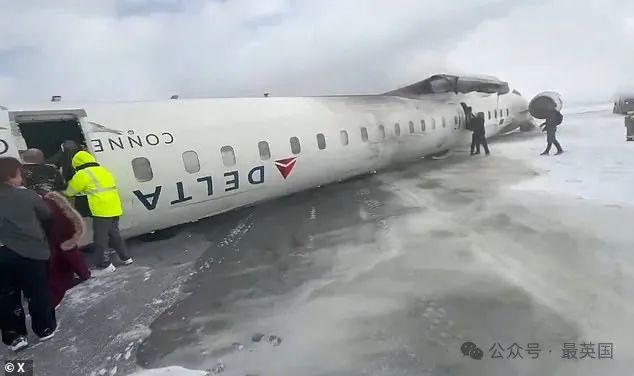 A Delta plane crash-landed at Toronto's Pearson international airport on Monday. Images from the scene show the plane upside down on the airport runway