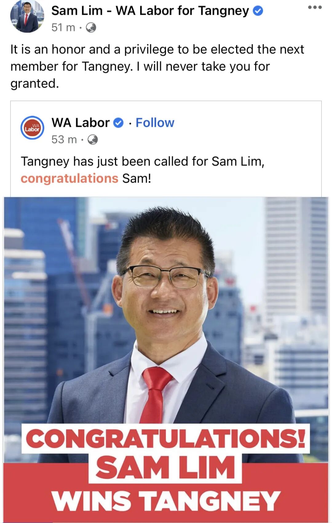 莫里森败选，新任总理感谢西澳，林文清胜选，成本届跻身国会的第二位华裔议员（组图） - 5