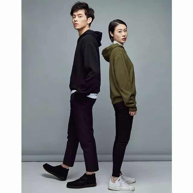 (男模身高181cm,体重68kg,穿m码; 女模身高168cm,体重45kg,穿xs码)